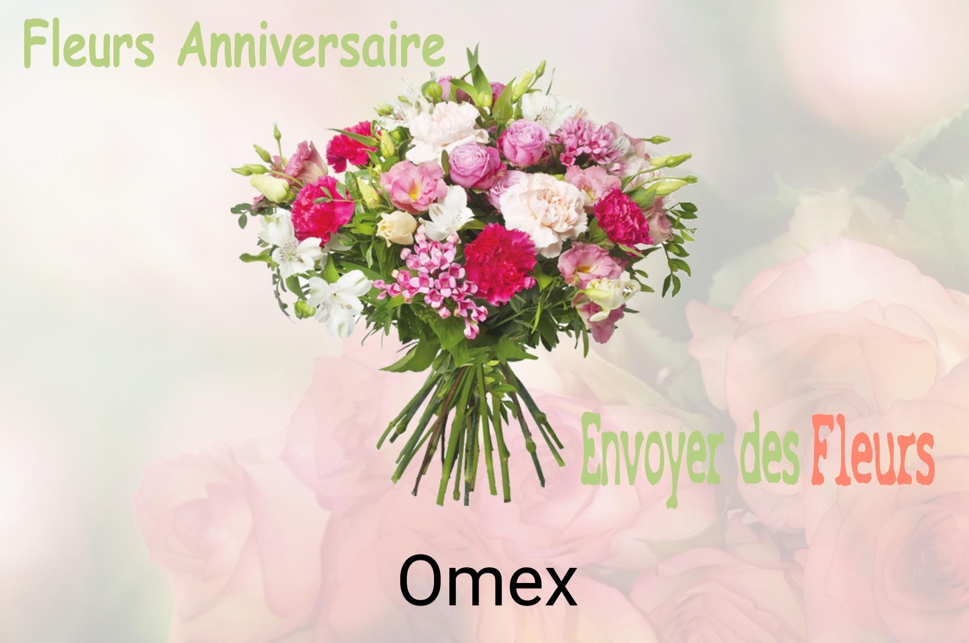 Bouquet de fleurs d’anniversaire livré à Omex