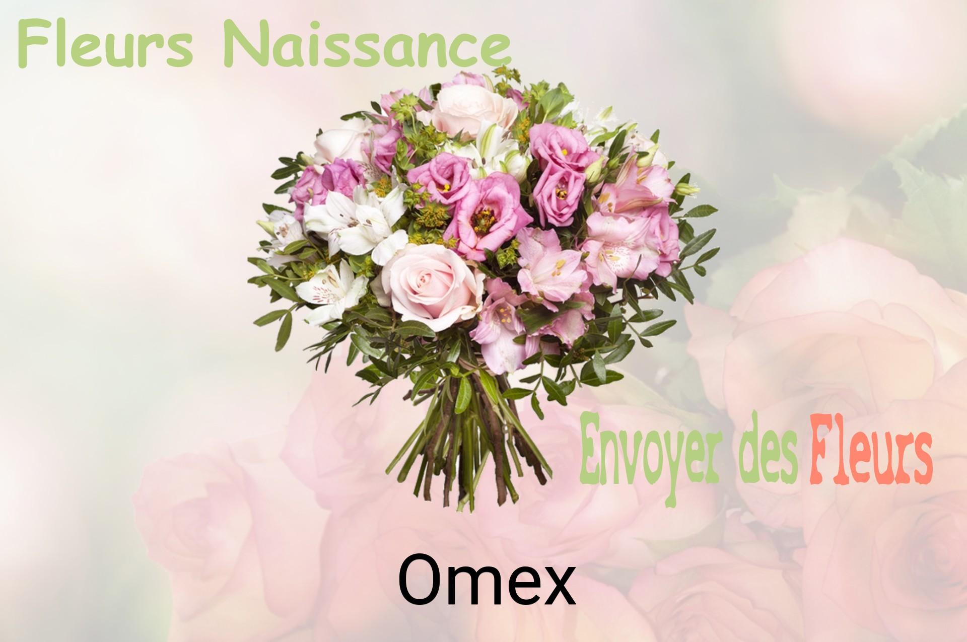 Bouquet de fleurs de naissance livré à Omex